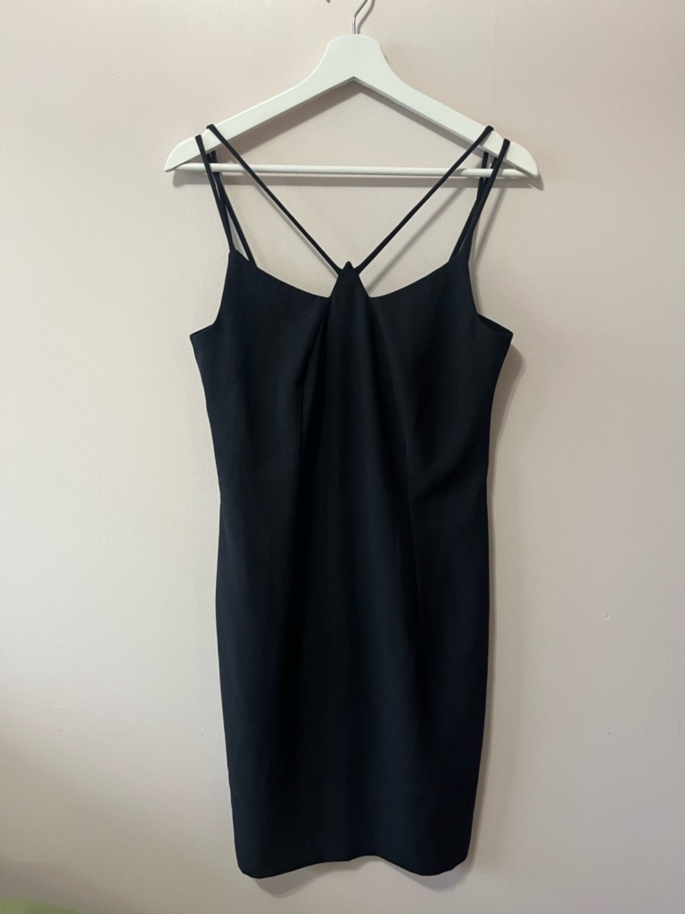 Vintage Black Spaghetti-Strap Dress